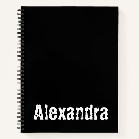 Personalisiertes Notebook mit Alexandra Notizblock (Vorderseite)