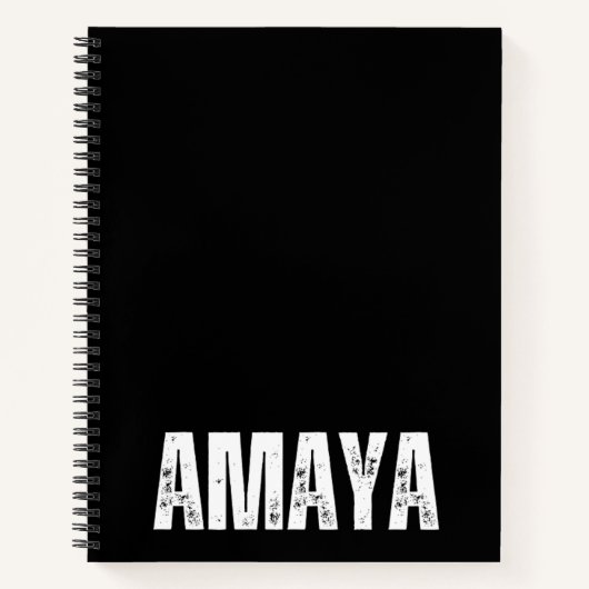 Personalisiertes Notebook mit Amaya Notizblock (Vorderseite)