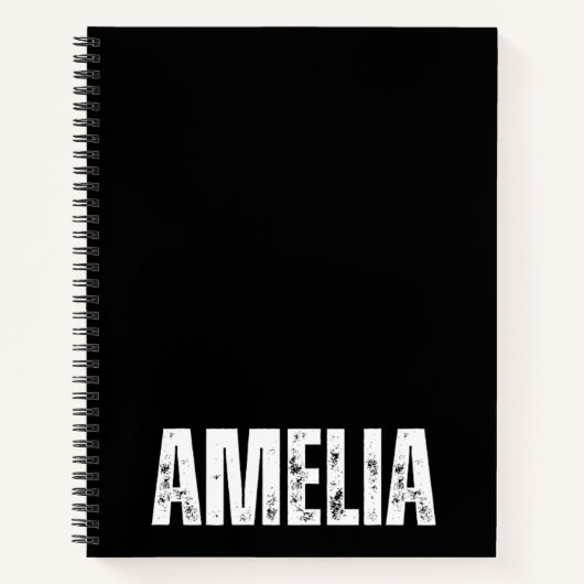 Personalisiertes Notebook mit Amelia Notizblock (Vorderseite)