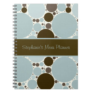 Personalisiertes Notebook mit blauen und braunen B Notizblock