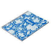 Personalisiertes Notebook mit Blue-Cross-Stitch Notizblock (Linke Seite)