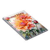 Personalisiertes Notebook mit Blume Notizblock (Rechte Seite)