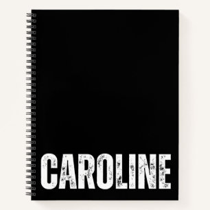Personalisiertes Notebook mit Caroline Notizblock