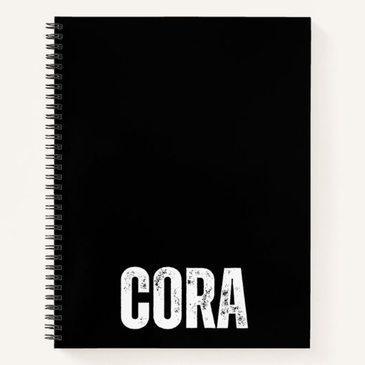 Personalisiertes Notebook mit Cora Notizblock (Vorderseite)