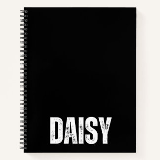 Personalisiertes Notebook mit Daisy Notizblock