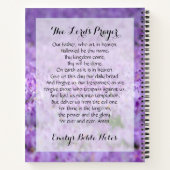 Personalisiertes Notebook mit dem Lord's Prayer Notizblock (Rückseite)