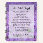 Personalisiertes Notebook mit dem Lord's Prayer Notizblock (Vorderseite)