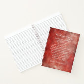 Personalisiertes Notebook mit dem Lord's Prayer Notizblock (Innenseite)