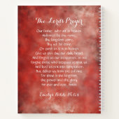 Personalisiertes Notebook mit dem Lord's Prayer Notizblock (Rückseite)