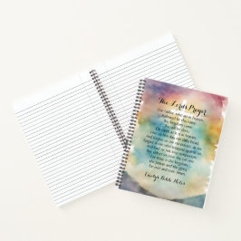 Personalisiertes Notebook mit dem Lord's Prayer Notizblock