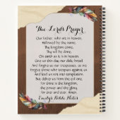 Personalisiertes Notebook mit dem Lord's Prayer Notizblock (Rückseite)