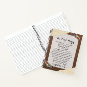 Personalisiertes Notebook mit dem Lord's Prayer Notizblock (Innenseite)