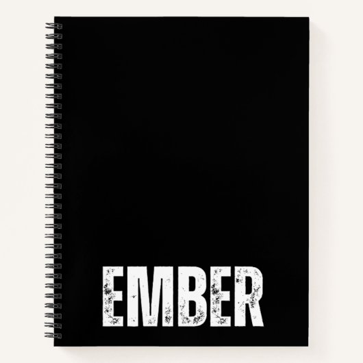 Personalisiertes Notebook mit Ember Notizblock (Vorderseite)