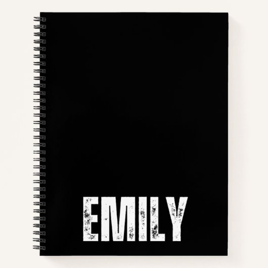 Personalisiertes Notebook mit Emily Notizblock (Vorderseite)