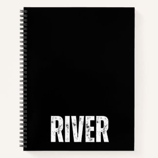 Personalisiertes Notebook mit Fluss Notizblock