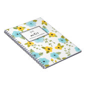 Personalisiertes Notebook mit gelbem und blauem Bl Notizblock (Rechte Seite)