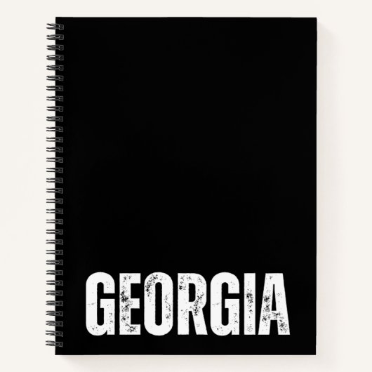 Personalisiertes Notebook mit Georgia Notizblock (Vorderseite)