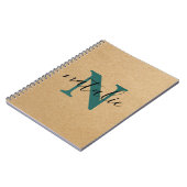 personalisiertes Notebook mit gerecycelt Papieraus Notizblock (Linke Seite)