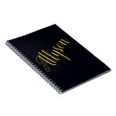 Personalisiertes Notebook mit Gold Glamour Notizblock (Rechte Seite)