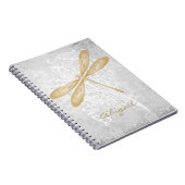 Personalisiertes Notebook mit Golddrachenfliege Notizblock (Rechte Seite)