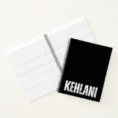 Personalisiertes Notebook mit Kehlani Notizblock (Innenseite)