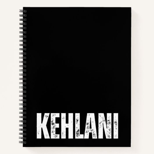 Personalisiertes Notebook mit Kehlani Notizblock (Vorderseite)