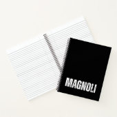 Personalisiertes Notebook mit Magnolia Notizblock (Innenseite)