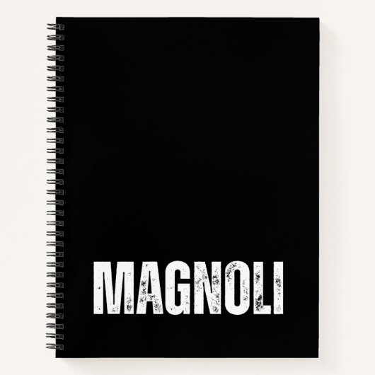 Personalisiertes Notebook mit Magnolia Notizblock (Vorderseite)