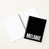 Personalisiertes Notebook mit Melanie Notizblock (Innenseite)