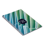 Personalisiertes Notebook mit modernem Abstraktem Notizblock (Rechte Seite)