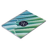 Personalisiertes Notebook mit modernem Abstraktem Notizblock (Linke Seite)