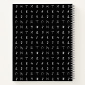 Personalisiertes Notebook mit Monogram und Rundum- Notizblock (Rückseite)