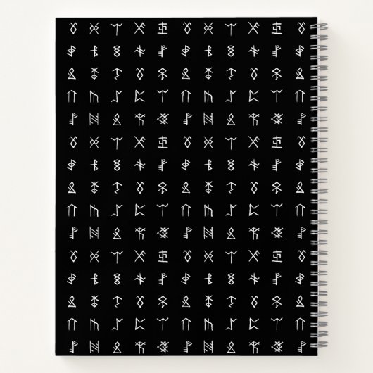 Personalisiertes Notebook mit Monogram und Rundum- Notizblock (Rückseite)