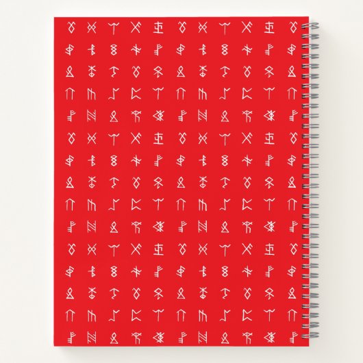 Personalisiertes Notebook mit Monogram und Rundum- Notizblock (Rückseite)