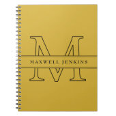 Personalisiertes Notebook mit Monogramm und Name Notizblock (Vorderseite)