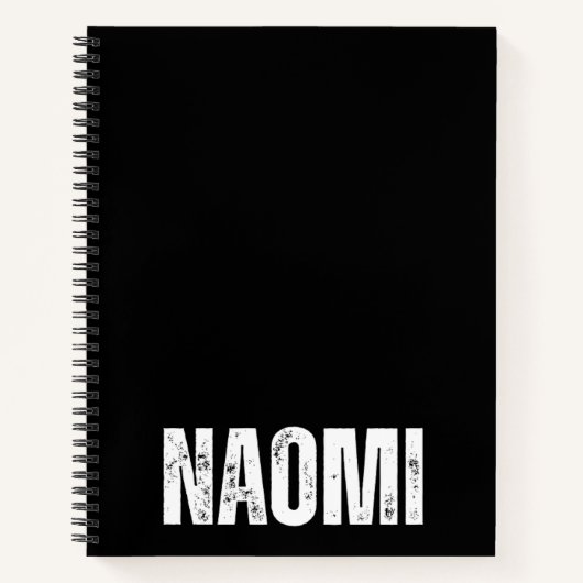 Personalisiertes Notebook mit Naomi Notizblock (Vorderseite)
