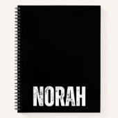 Personalisiertes Notebook mit Norah Notizblock (Vorderseite)