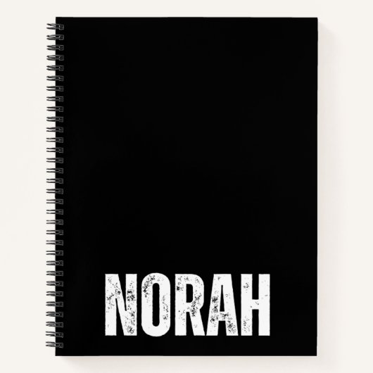 Personalisiertes Notebook mit Norah Notizblock (Vorderseite)