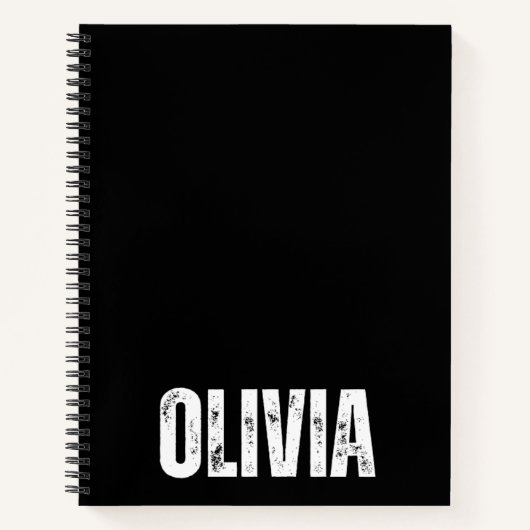 Personalisiertes Notebook mit Olivia Notizblock (Vorderseite)