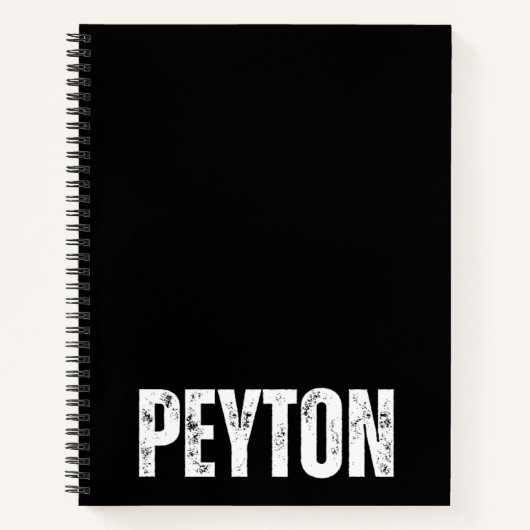 Personalisiertes Notebook mit Peyton Notizblock (Vorderseite)