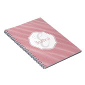 Personalisiertes Notebook mit rosa Sand Ripples Notizblock (Rechte Seite)