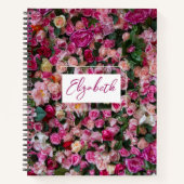 Personalisiertes Notebook mit Rosa-Wand Notizblock (Vorderseite)