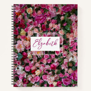 Personalisiertes Notebook mit Rosa-Wand Notizblock