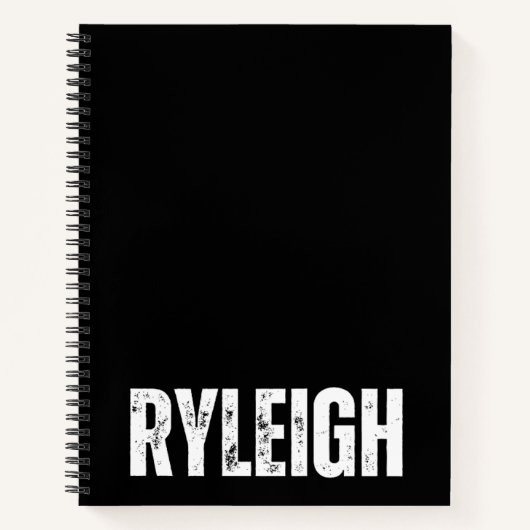 Personalisiertes Notebook mit Ryleigh Notizblock (Vorderseite)