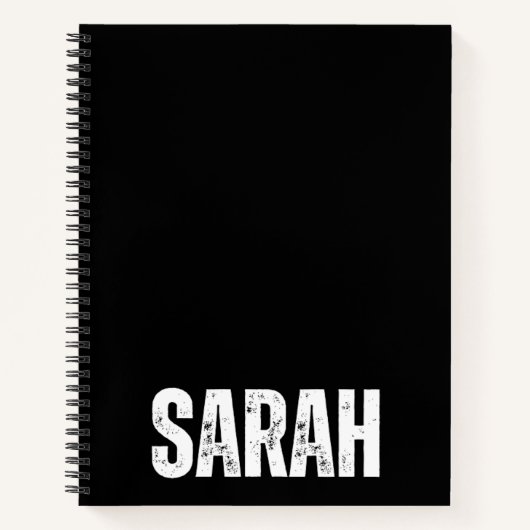 Personalisiertes Notebook mit Sarah Notizblock (Vorderseite)