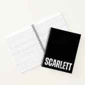 Personalisiertes Notebook mit Scarlett Notizblock (Innenseite)