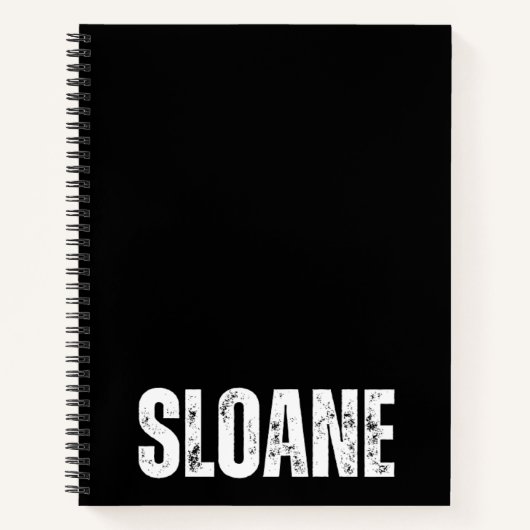 Personalisiertes Notebook mit Sloane Notizblock (Vorderseite)