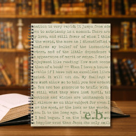 Personalisiertes Notebook mit Stolz und Vorurteile Notizblock