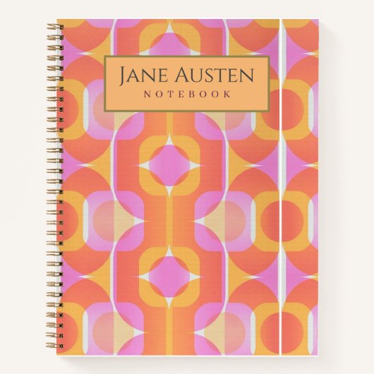 personalisiertes Notebook mit Vintagen Tapeten der Notizblock (Vorderseite)