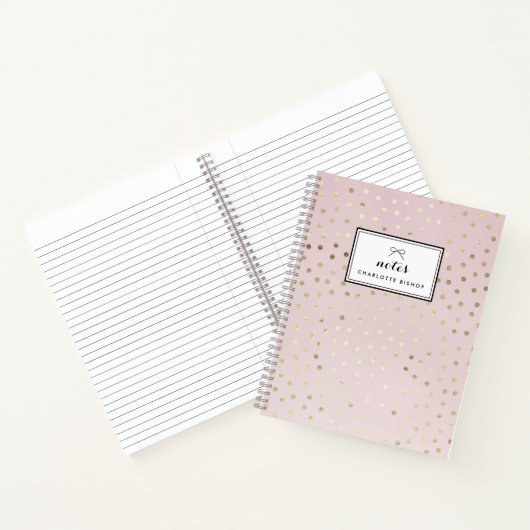 Personalisiertes Notebook-Muster für vergoldete Fo Notizblock (Innenseite)